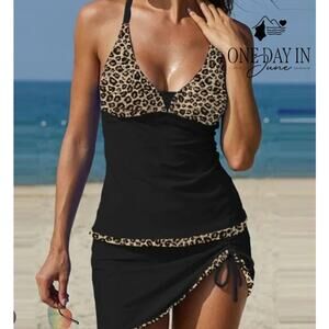 Rekita Skirted Tankini Swimsuit Size XL
